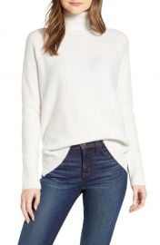 J Crew Side Slit Supersoft Turtleneck Sweater   Nordstrom at Nordstrom